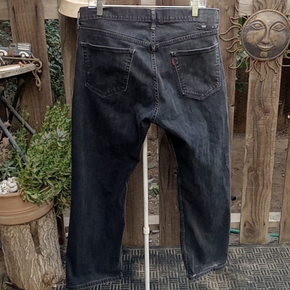 Men's charcoal black jeans 559-36-30 some stretch